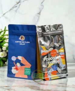túi 4 cạnh đựng cà phê