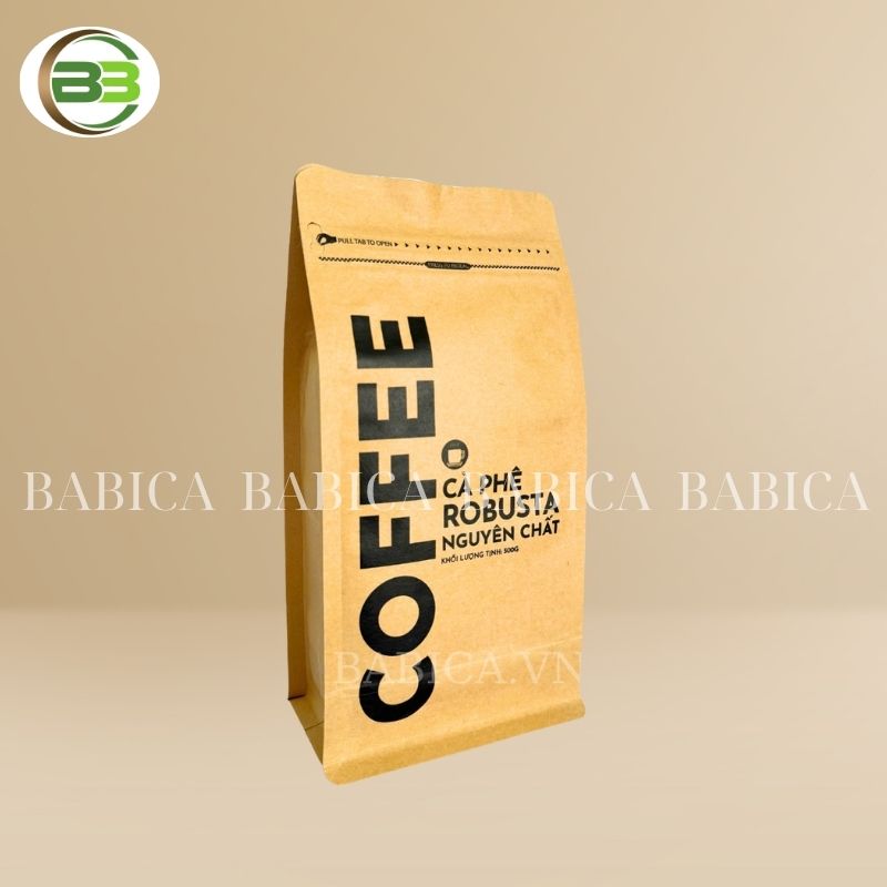 Túi Kraft Van 1 Chiều, khóa zip