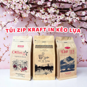 túi đựng cà phê có zip 