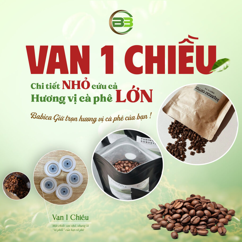 nên dùng van 1 chiều để bảo quản cafe tốt hơn nên dùng van 1 chiều để bảo quản cafe tốt hơn