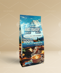 Túi 4 cạnh giấy kraft in offset