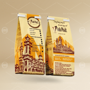 Túi 4 cạnh giấy kraft in offset