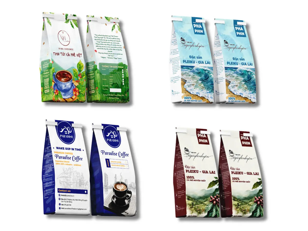 Túi Giấy Kraft Đựng Cafe