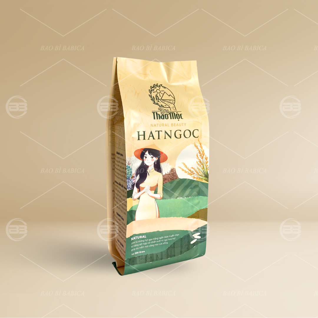 Túi 4 cạnh nhựa in offset sắc nét