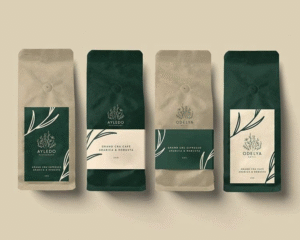 Mẫu bao bì cà phê đẹp phong cách cổ điển