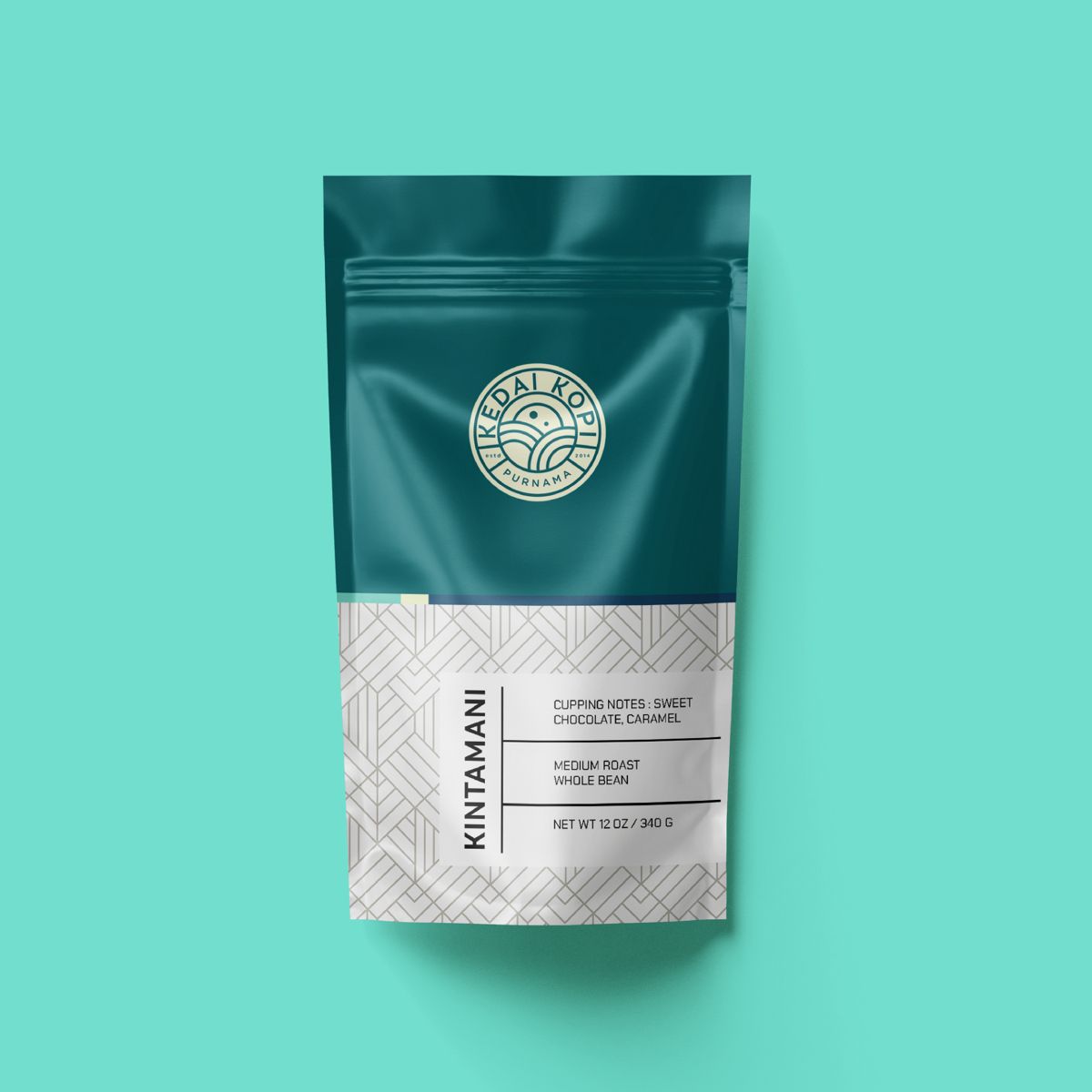 Logo bao bì cà phê dạng hình tròn 