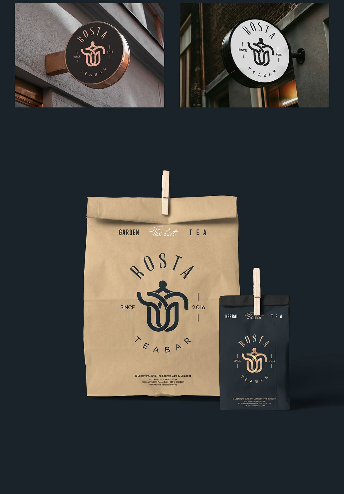 Mẫu logo bao bì cà phê tối giản sang trọng