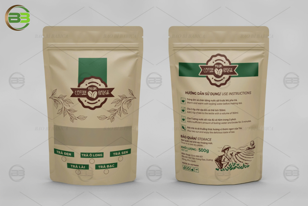 Mockup túi đáy đứng