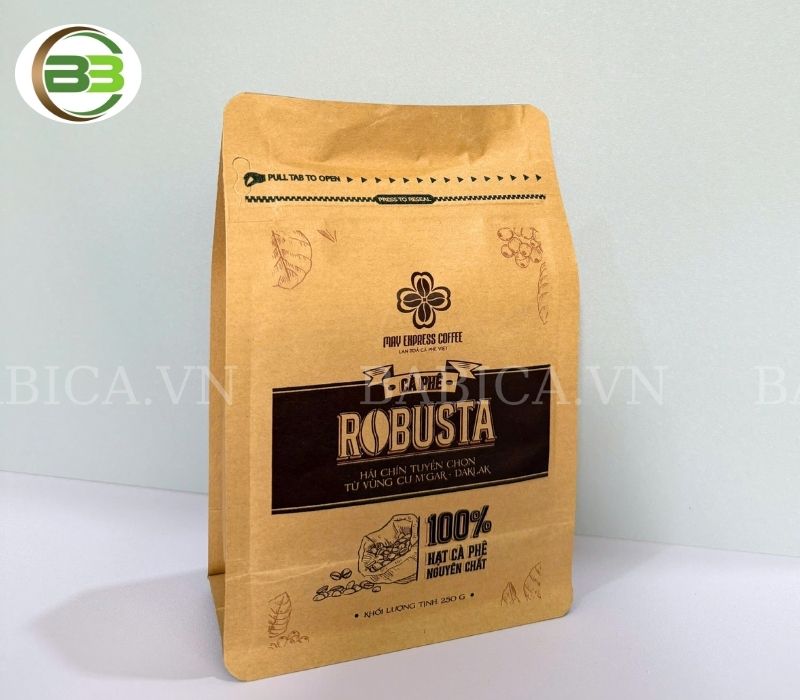 mẫu bao bì bằng giấy kraft cho cà phê mẫu bao bì bằng giấy kraft cho cà phê