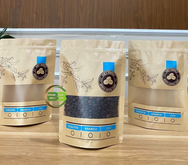 bao bì cà phê đáy đứng đẹp, bắt mắt bao bì cà phê đáy đứng đẹp, bắt mắt