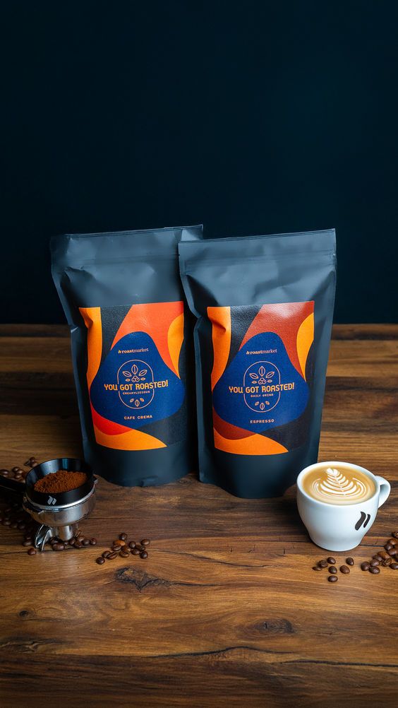 Túi cà phê đáy đứng nhôm bạc