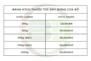 túi đáy đứng cửa sổ túi đáy đứng cửa sổ