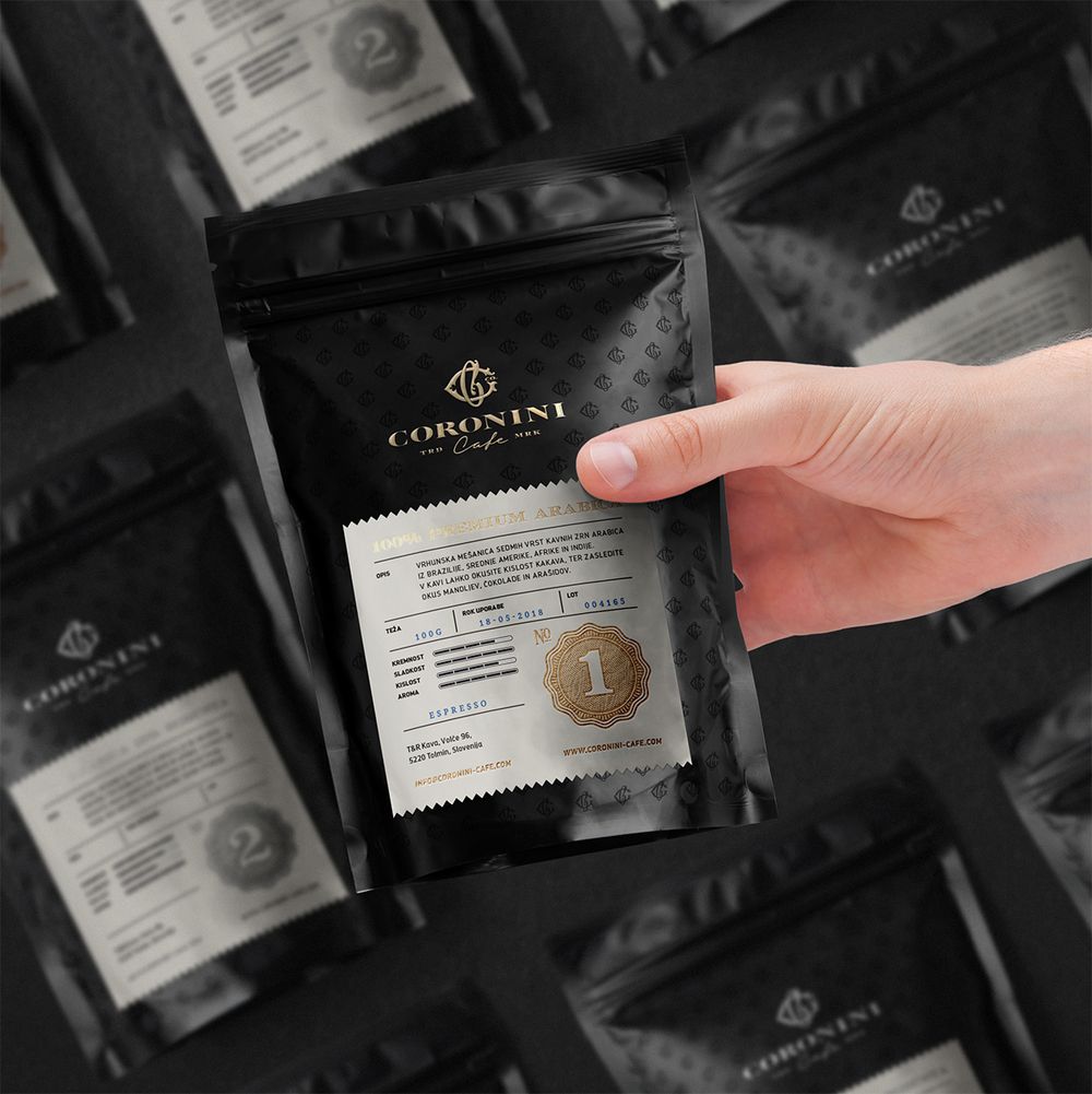 Thiết kế túi cà phê đáy đứng vững form