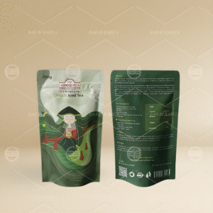 Túi zip đáy đứng in trục ống đồng 