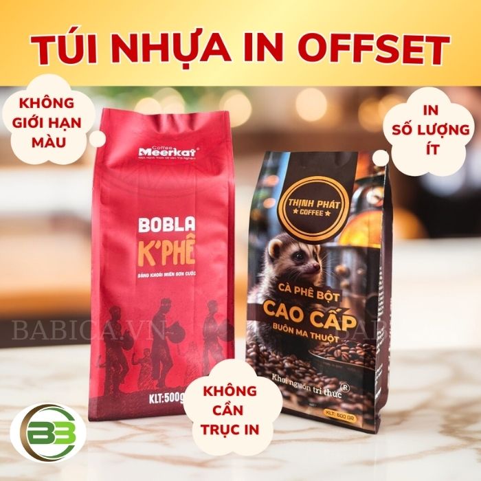 túi nhựa in offset đựng cafe túi nhựa in offset đựng cafe