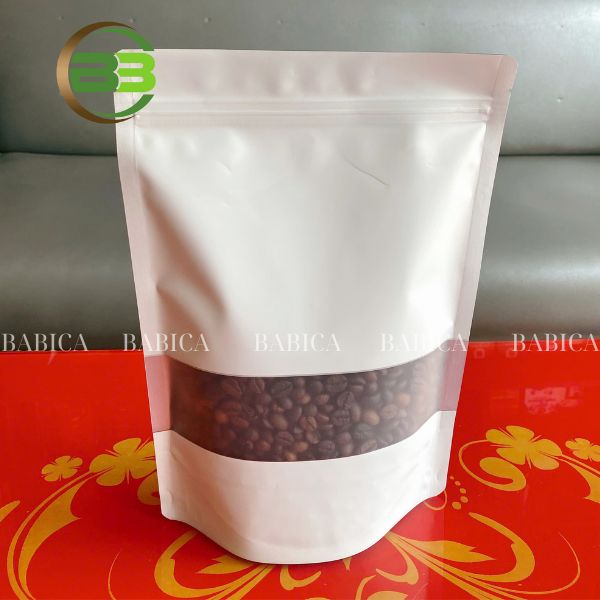 túi zip đáy đứng đựng cafe có cửa sổ túi zip đáy đứng đựng cafe có cửa sổ