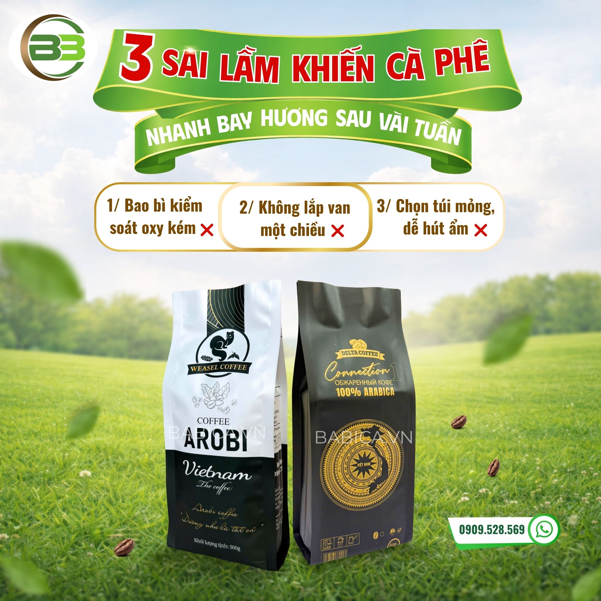 3 sai lầm bao bì khiến cà phê nhanh bay hương chỉ sau vài tuần