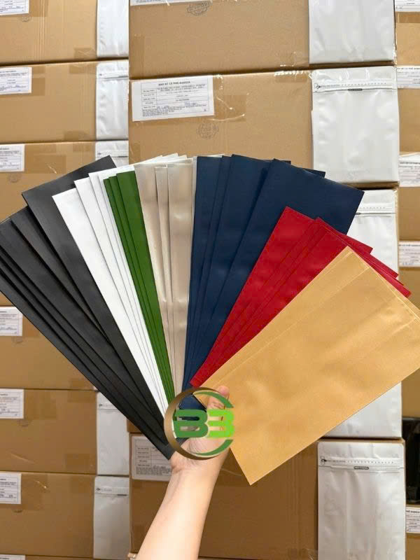 7 màu túi 4 cạnh đựng cà phê